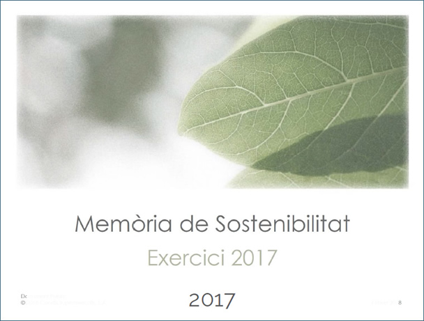 Mem&ograve;ria de Sostenibilitat Condis 2017