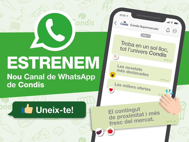 Canal Whatsapp Condis