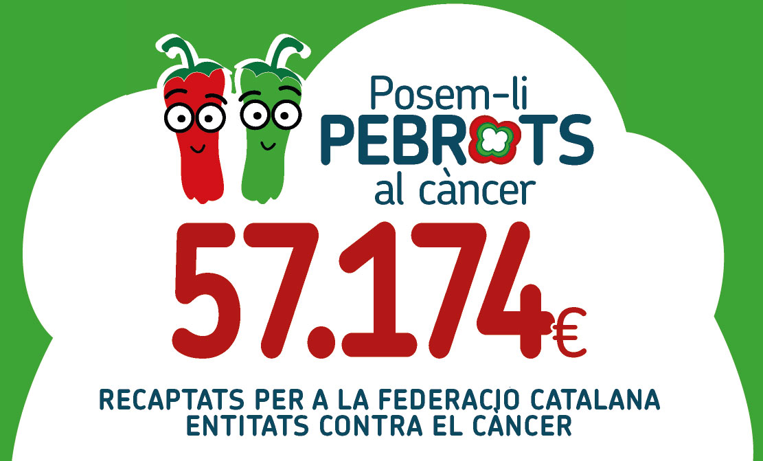 LA CAMPANYA ‘POSEM-LI PEBROTS AL CÀNCER’ RECAPTA 57.174 EUROS PER A PROGRAMES DE SUPORT PER A PACIENTS ONCOLÒGICS